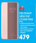 Huawei P30 Smart View Flip Cover Pink