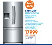 Samsung French Door Fridge 488Ltr RF67QESL1XFA