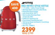 Smeg Red Retro Style Kettle