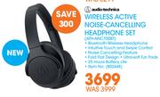 Audio Technica Wireless Active Noise Cancelling Headphone Set ATH-ANC700BT