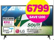 LG 49" UHD Smart Tv- (49UK6300PVB)