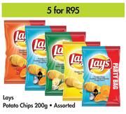 Lays Potato Chips Assorted-5 x 200g