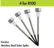 Eurolux Stainless Steel Solar Spike-For 4