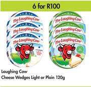 Laughing Cow Cheese Wedges Light or Plain-6 x 120g