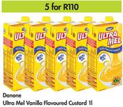 Danone Ultra Mel Vanilla Flavoured Custard-5 x 1Ltr