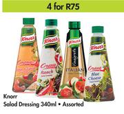 Knorr Salad Dressing Assorted-4 x 340ml