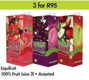 Liqui Fruit 100% Fruit Juice Assorted-3 x 2Ltr