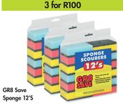 GR8 Save Sponge-3 x 12's