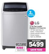 LG 17kg Top Loader Metallic T1777NEHTE