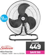 Sunbeam 46cm Floor Fan