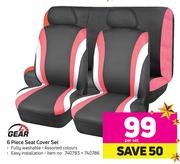 Gear 6 Piece Seat Cover Set-Per Set