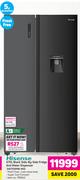 Hisense 670L Black Side-By-Side Fridge And Water Dispenser(H670SMIB-WD)