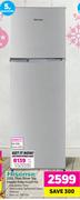 Hisense 220L Titan Silver Top Freezer Fridg(H220TTS)