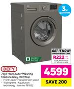 Defy 7Kg Front Loader Washing Machine Grey(DAW384)
