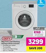 Defy 6Kg Front Load Washing Machine White(DAW381)