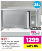 Defy 28L Electronic Microwave Metallic(MW M2822MG)