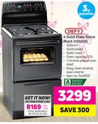 Defy 4 Solid Plate Stove Black(DSS506)