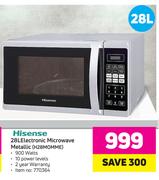 Hisense 28L Electronic Microwave Metallic(H28MOMME)