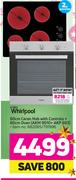 Whirlpool 60cm Ceran Hob With Controls + 60cm Oven(AKM 9010=AKP 603)