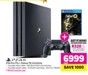 PS4 Pro 1Tb + Fallout 76