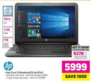 HP Intel Core i3 Notebook 15-BS151NI