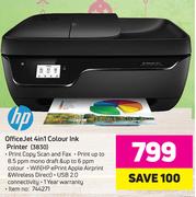 HP Office Jet 4 In 1 Colour Ink Printer(3830)