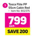 Tosca Flite PP 55cm Cabin Red-Each