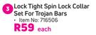 Trojan Lock Tight Spin Lock Collar Set For Trojan Bars-Each