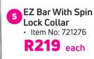 Trojan EZ Bar With Spin Lock Collar-Each