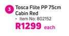 Tosca Flite PP 75cm Cabin Red-Each