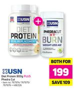 USN Diet Protein 900g Plus Phedra Cut-For Both