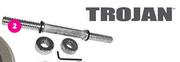 Trojan Chrome Dumbbell Handle With Lock Tight Collar-Each