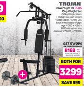 Trojan Power Gym 10 Plus 15kg Weight Set-For Both