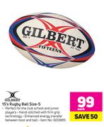 Gilbert 15's Rugby Ball Size 5-Each