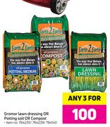 Gromor Lawn Dressing Or Potting Soil Or Compost-For 3