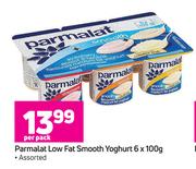 Parmalat Low fat Smooth Yoghurt 6 x 100g-Per Pack