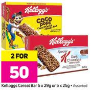 Kelloggs Cereal Bar 5 x 29g Or 5 x 25g-For 2