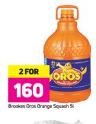 Brookes Oros Orange Squash-2 x 5L