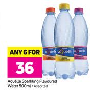 Aquelle Sparkling Flavoured Water 500ml-For 6
