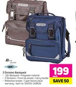 Blue Juice 3 Divison Backpack-Each