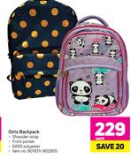 Girls Backpack-Each