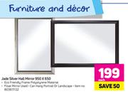 Jade Silver Hall Mirror 950 x 650-Each