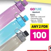 Go Pure AquaLock Bottle-For 2