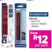 Steadtler Pencils Pack Of 3-Per Pack