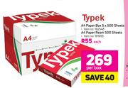 Typek A4 Paper Box 5 x 500 Sheets-Per Box