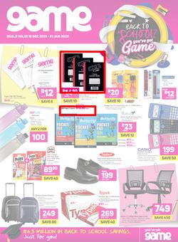 Game : Back To School (18 Dec 2019 - 31 Jan 2020), page 1