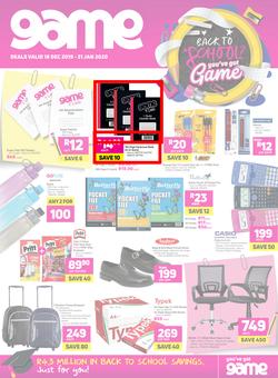 Game : Back To School (18 Dec 2019 - 31 Jan 2020), page 1