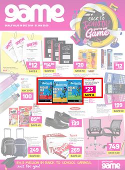 Game : Back To School (18 Dec 2019 - 31 Jan 2020), page 1