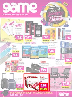 Game : Back To School (18 Dec 2019 - 31 Jan 2020), page 1