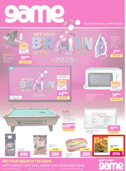 Game Nigeria Lagos : Get Your Brain In The Game (23 Jan - 5 Feb 2020), page 1